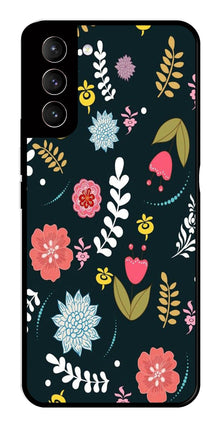 Floral Pattern2 Metal Mobile Case for Samsung Galaxy S21 5G