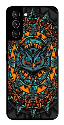 Owl Pattern Metal Mobile Case for Samsung Galaxy S21 5G