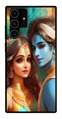 Lord Radha Krishna Metal Mobile Case for Samsung Galaxy S22 Ultra 5G