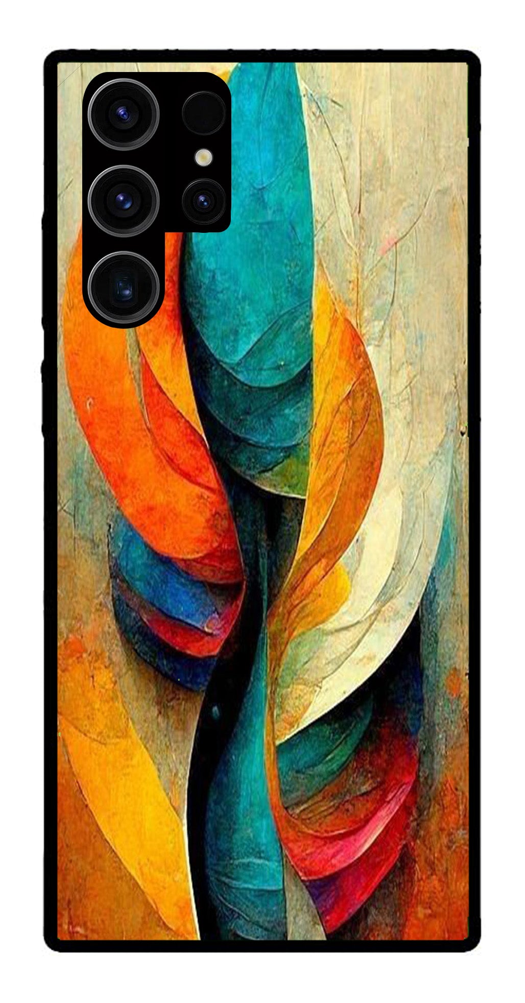 Modern Art Metal Mobile Case for Samsung Galaxy S22 Ultra 5G   (Design No -11)