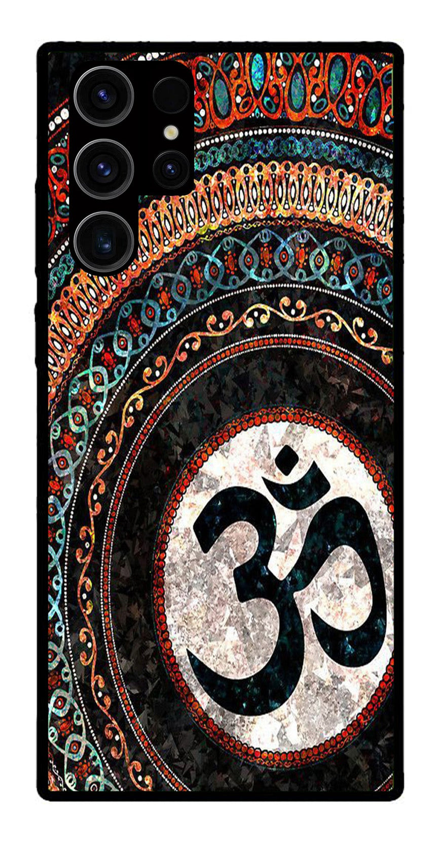 Oum Design Metal Mobile Case for Samsung Galaxy S22 Ultra 5G   (Design No -15)