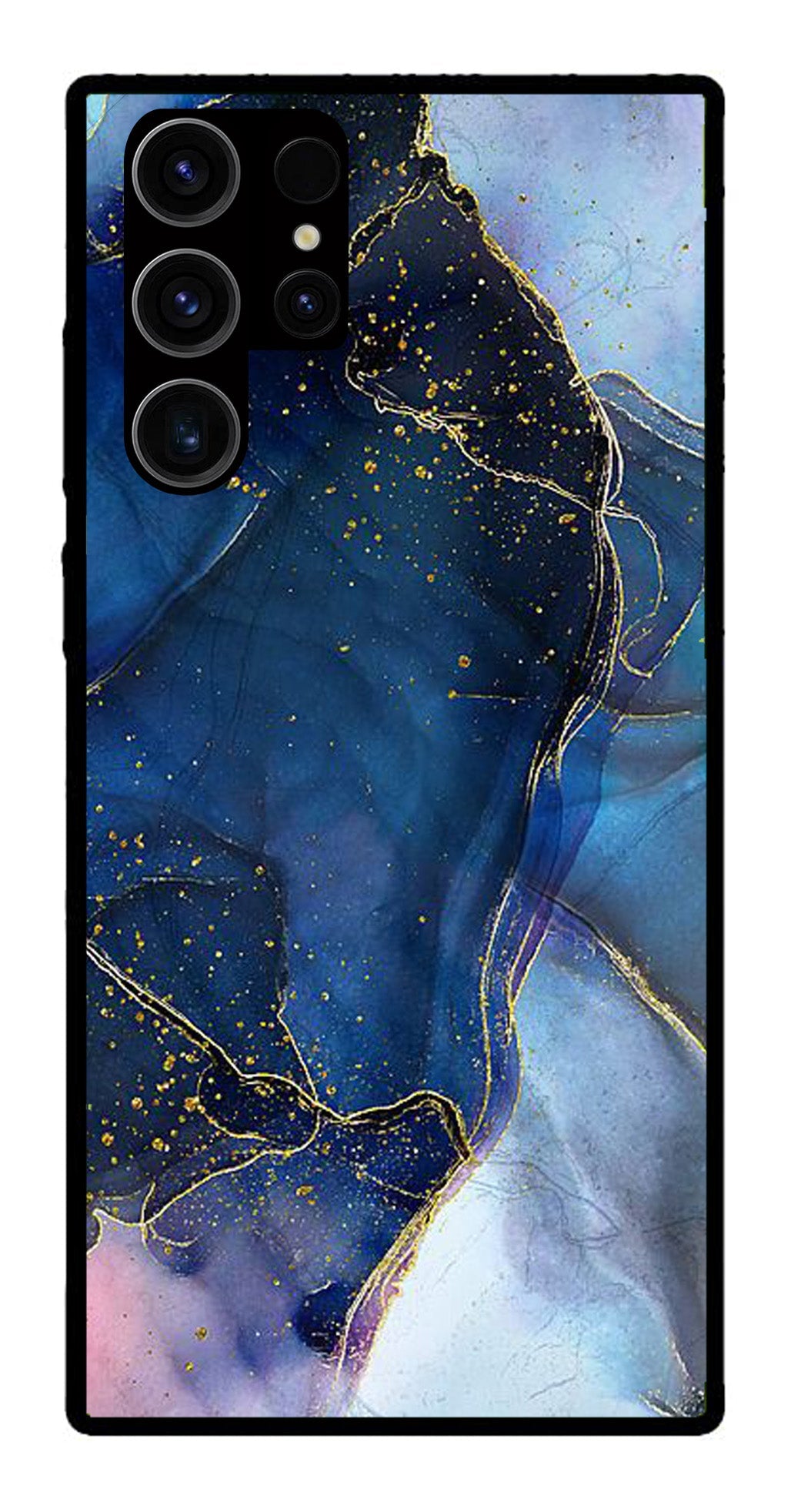 Blue Marble Metal Mobile Case for Samsung Galaxy S22 Ultra 5G   (Design No -34)