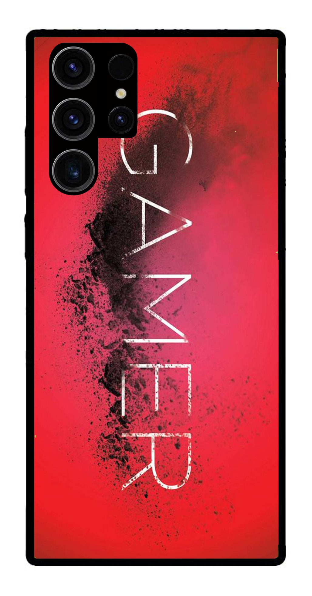 Gamer Pattern Metal Mobile Case for Samsung Galaxy S22 Ultra 5G   (Design No -41)