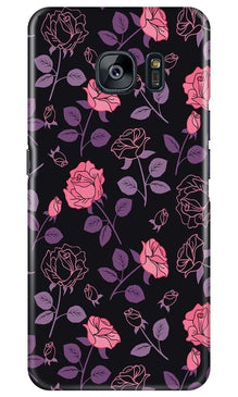 Rose Pattern Mobile Back Case for Samsung Galaxy S7 Edge (Design - 2)