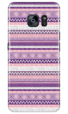 Zigzag line pattern3 Mobile Back Case for Samsung Galaxy S7 Edge (Design - 11)