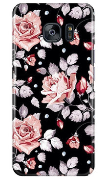 Pink rose Mobile Back Case for Samsung Galaxy S7 Edge (Design - 12)