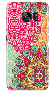 Rangoli art2 Mobile Back Case for Samsung Galaxy S7 Edge (Design - 29)