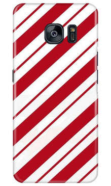 Red White Mobile Back Case for Samsung Galaxy S7 Edge (Design - 44)