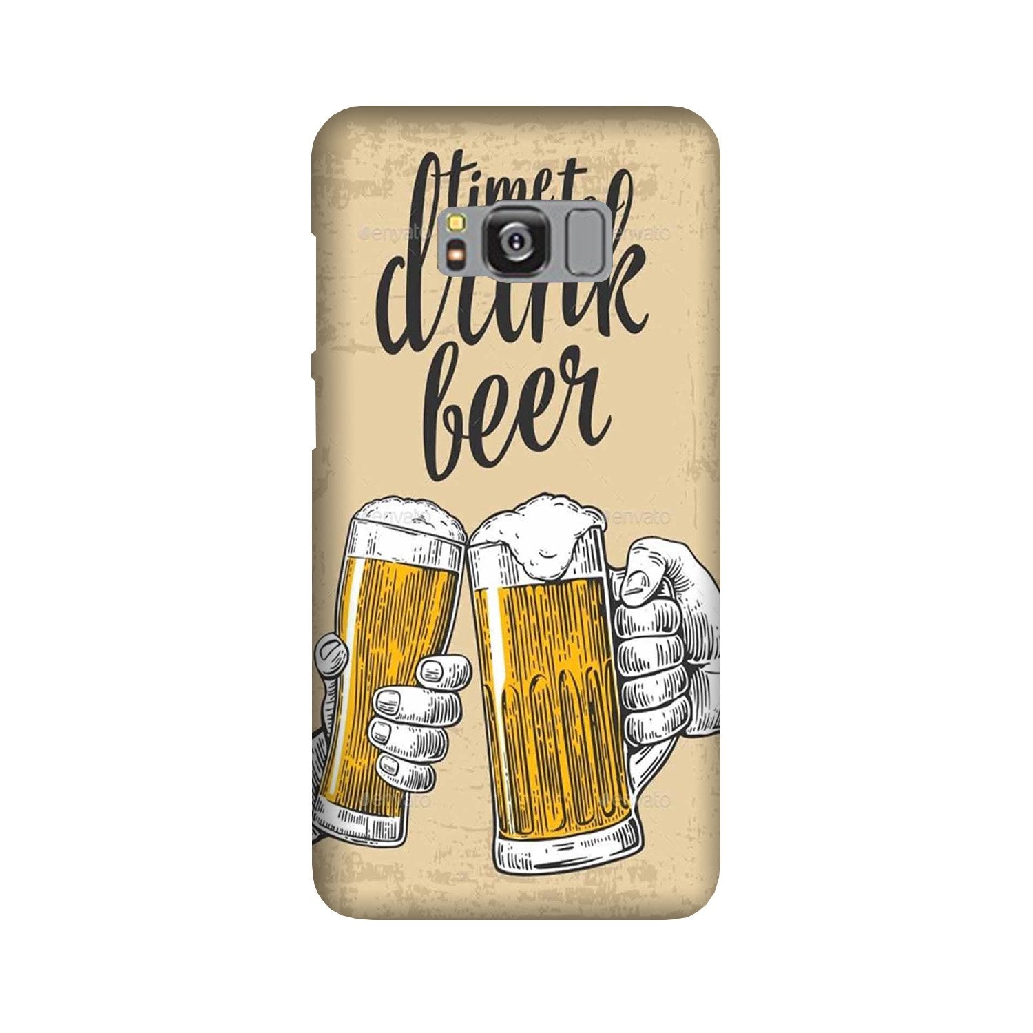 Drink Beer Mobile Back Case for Galaxy S8 Plus  (Design - 328)