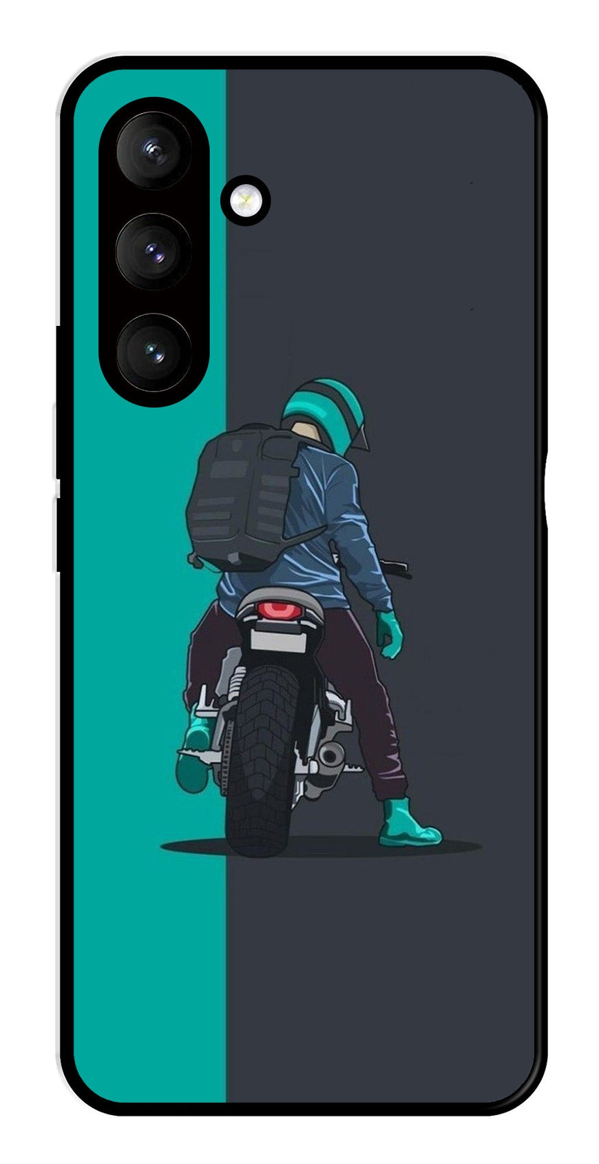 Bike Lover Metal Mobile Case for Samsung Galaxy S24 Plus 5G   (Design No -05)