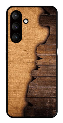 Wooden Design Metal Mobile Case for Samsung Galaxy S24 Plus 5G