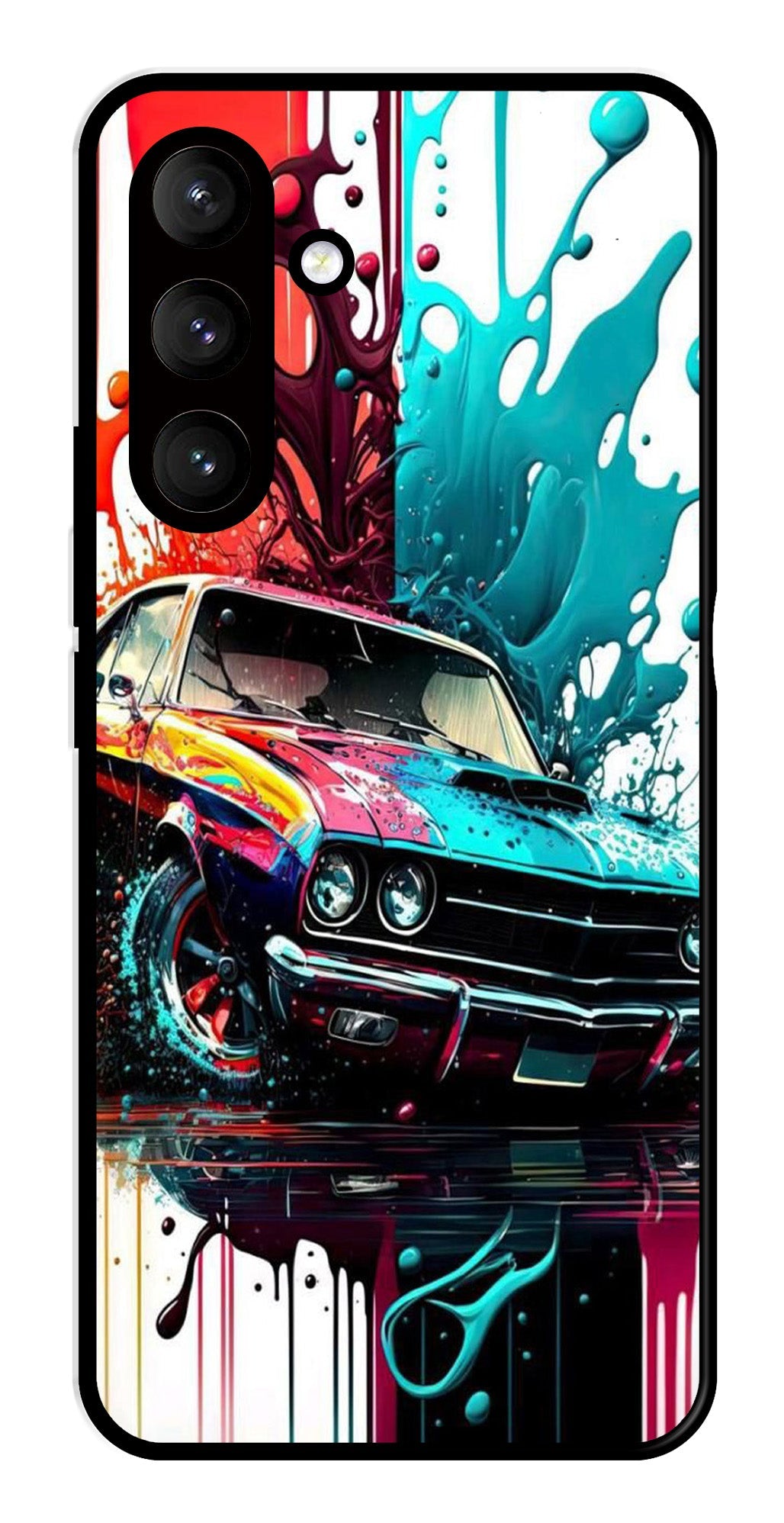 Vintage Car Metal Mobile Case for Samsung Galaxy S24 Plus 5G   (Design No -29)