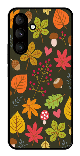 Leaves Design Metal Mobile Case for Samsung Galaxy S24 Plus 5G   (Design No -51)