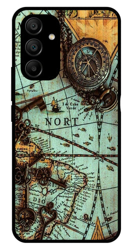 Map Design Metal Mobile Case for Samsung Galaxy A25 5G   (Design No -54)