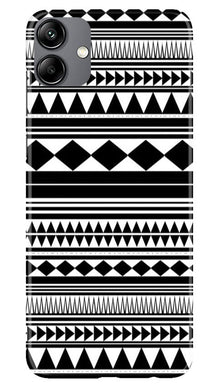 Black white Pattern Mobile Back Case for Samsung Galaxy M04 (Design - 5)