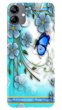 Blue Butterfly Mobile Back Case for Samsung Galaxy M04 (Design - 21)