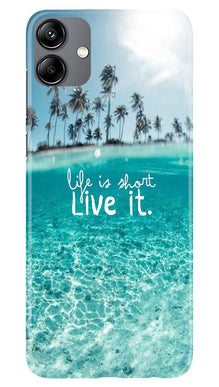 Life is short live it Mobile Back Case for Samsung Galaxy M04 (Design - 45)