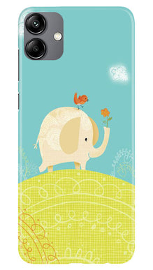 Elephant Painting Mobile Back Case for Samsung Galaxy M04 (Design - 46)