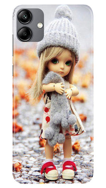 Cute Doll Mobile Back Case for Samsung Galaxy M04 (Design - 93)