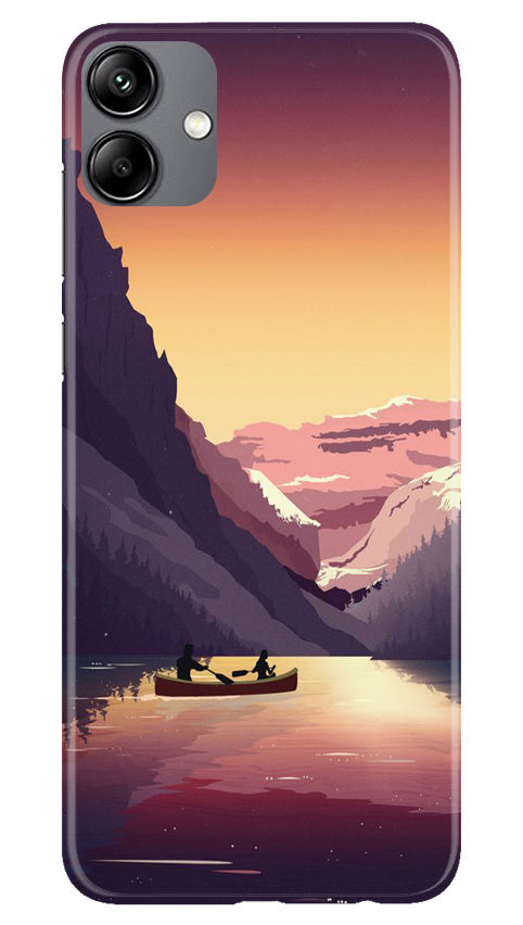 Mountains Boat Case for Samsung Galaxy A04 (Design - 150)