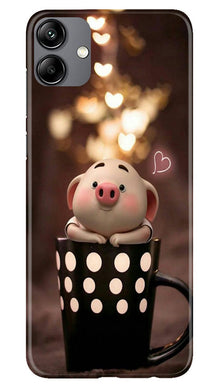 Cute Bunny Mobile Back Case for Samsung Galaxy A04 (Design - 182)