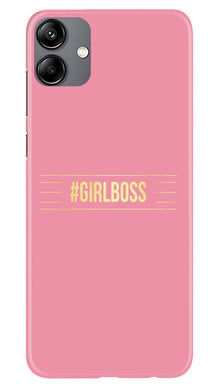 Girl Boss Pink Mobile Back Case for Samsung Galaxy A04e (Design - 232)