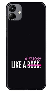 Like a Girl Boss Mobile Back Case for Samsung Galaxy A04 (Design - 234)