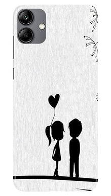 Cute Kid Couple Mobile Back Case for Samsung Galaxy A04e (Design - 252)