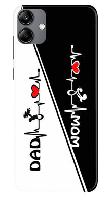 Love Mom Dad Mobile Back Case for Samsung Galaxy M04 (Design - 344)