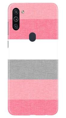 Pink white pattern Mobile Back Case for Samsung Galaxy A11 (Design - 55)