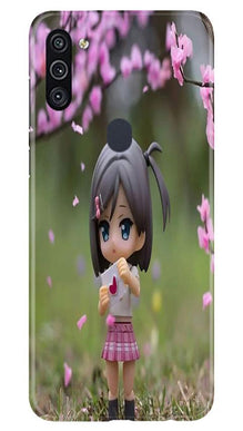 Cute Girl Mobile Back Case for Samsung Galaxy A11 (Design - 92)