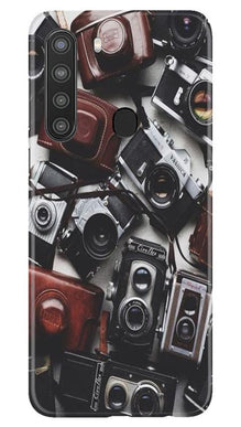 Cameras Mobile Back Case for Samsung Galaxy A21 (Design - 57)