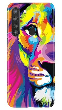 Colorful Lion Mobile Back Case for Samsung Galaxy A21  (Design - 110)