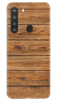 Wooden Look Mobile Back Case for Samsung Galaxy A21  (Design - 113)