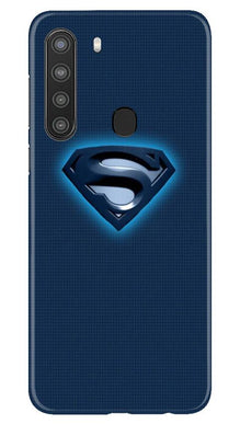 Superman Superhero Mobile Back Case for Samsung Galaxy A21  (Design - 117)