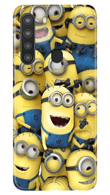 Minions Mobile Back Case for Samsung Galaxy A21  (Design - 127)