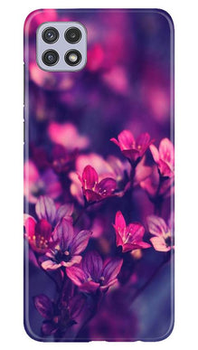flowers Mobile Back Case for Samsung Galaxy A22 (Design - 25)