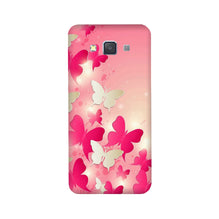 White Pick Butterflies Case for Galaxy E7