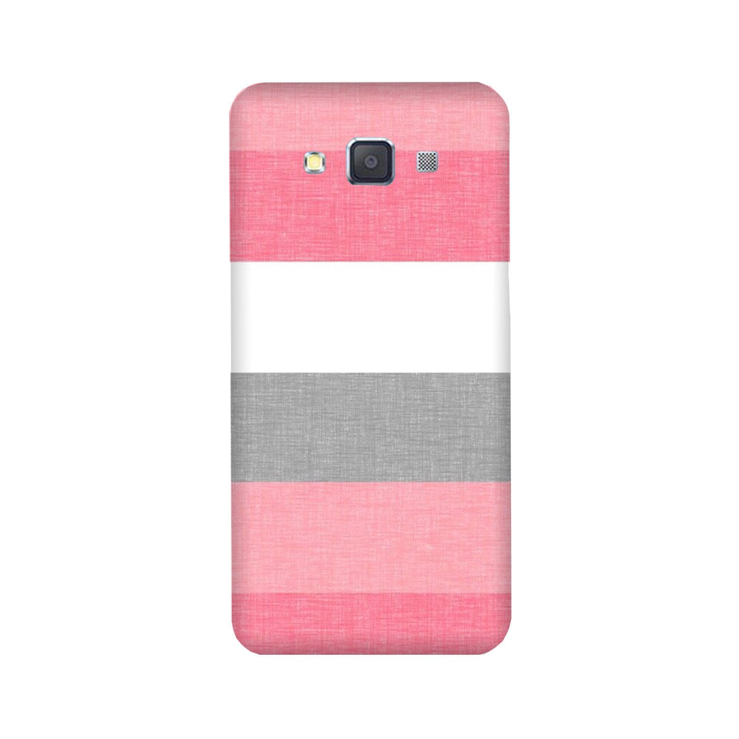 Pink white pattern Case for Galaxy E5