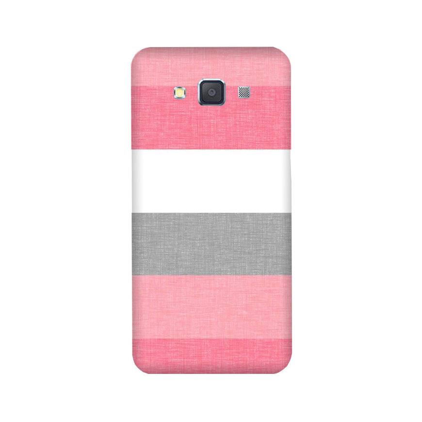 Pink white pattern Case for Galaxy E5