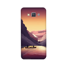 Mountains Boat Case for Galaxy E5 (Design - 181)