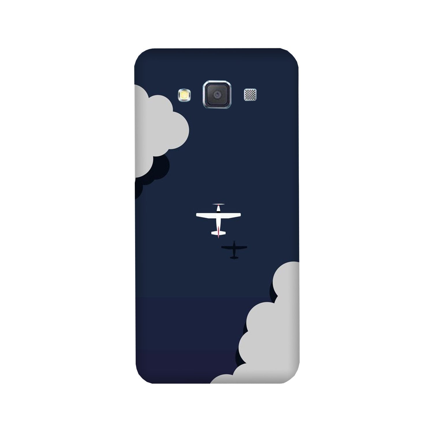 Clouds Plane Case for Galaxy E5 (Design - 196)