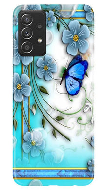 Blue Butterfly Mobile Back Case for Samsung Galaxy A52 (Design - 21)