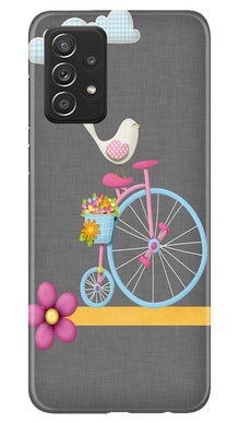 Sparron with cycle Mobile Back Case for Samsung Galaxy A73 5G (Design - 34)