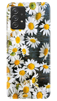 White flowers2 Mobile Back Case for Samsung Galaxy A23 (Design - 62)