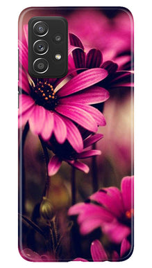 Purple Daisy Mobile Back Case for Samsung Galaxy A23 (Design - 65)