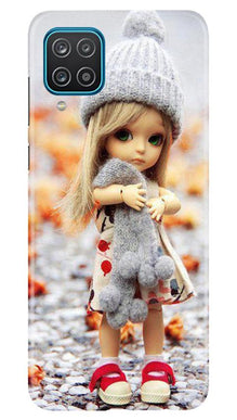 Cute Doll Mobile Back Case for Samsung Galaxy F12 (Design - 93)