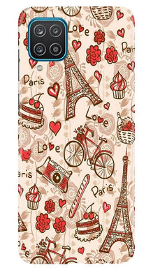 Love Paris Mobile Back Case for Samsung Galaxy F12  (Design - 103)