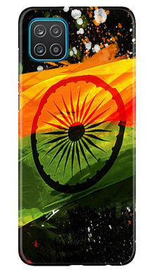 Indian Flag Mobile Back Case for Samsung Galaxy F12  (Design - 137)