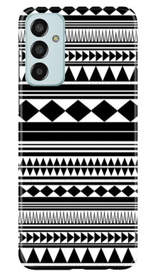 Black white Pattern Mobile Back Case for Samsung Galaxy M13 (Design - 5)